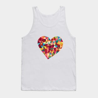 Geometric Love Heart Tank Top